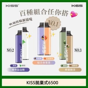 凱斯KISS拋棄式6500口一次性電子煙磁吸式混搭口味充電款